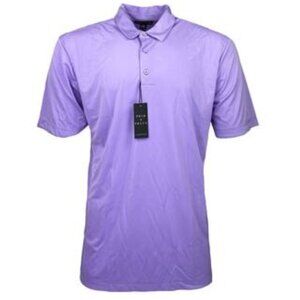 NWT Prim + Preux Mens Short Sleeve Polyester Sport Shirts XL Purple (MS98)